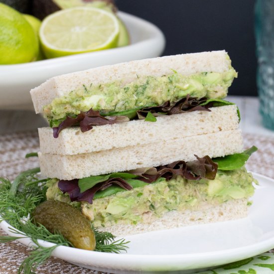 Avocado & Tuna Sandwich - Recipe photo by Little Nomads Recipes