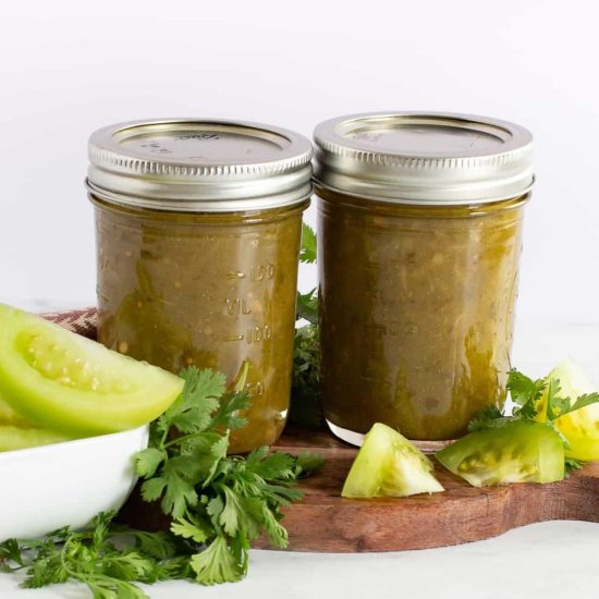 Green Tomato Salsa - Recipe photo by Intentional Hospitality