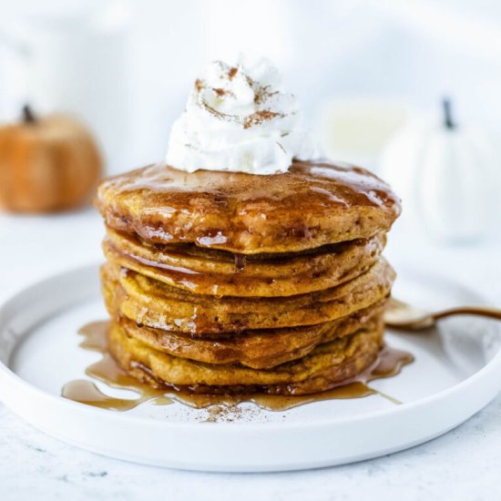 Pumpkin Pie Spice Pancakes - Recipe photo by The Cookin Chicks
