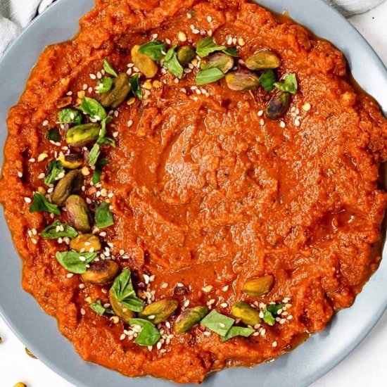 Canned Roasted Red Pepper Spread - Recipe photo by Intentional Hospitality