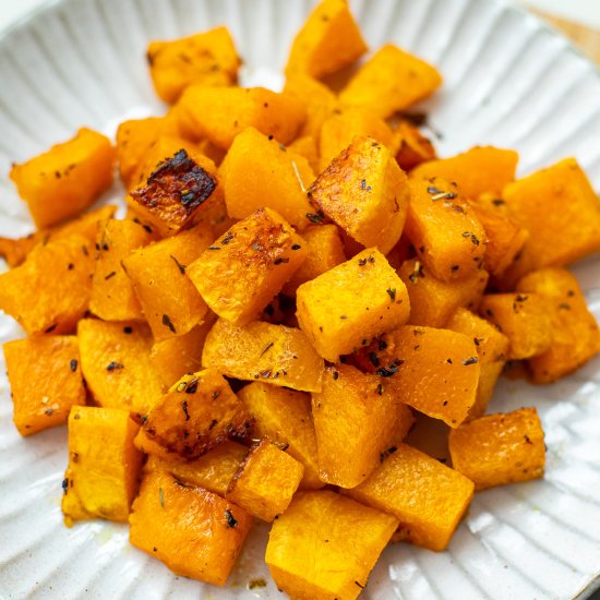 Roasted Butternut Squash Cubes - Recipe photo by IrenaMacri