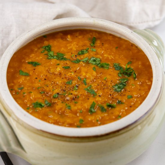Pumpkin Lentil Soup - Recipe photo by LifeCurrents