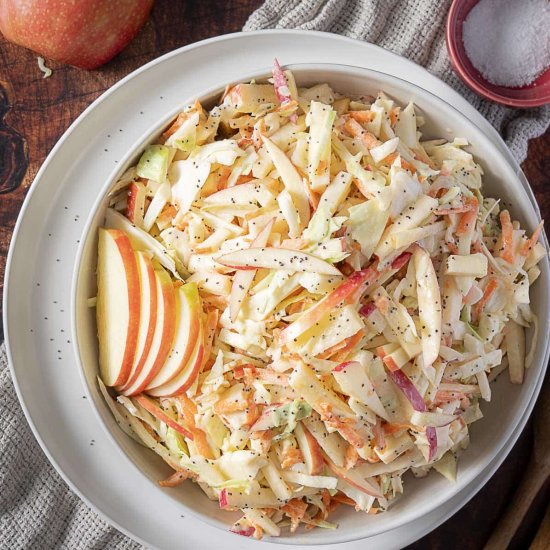 Easy Apple Coleslaw - Recipe photo by peelwithzeal