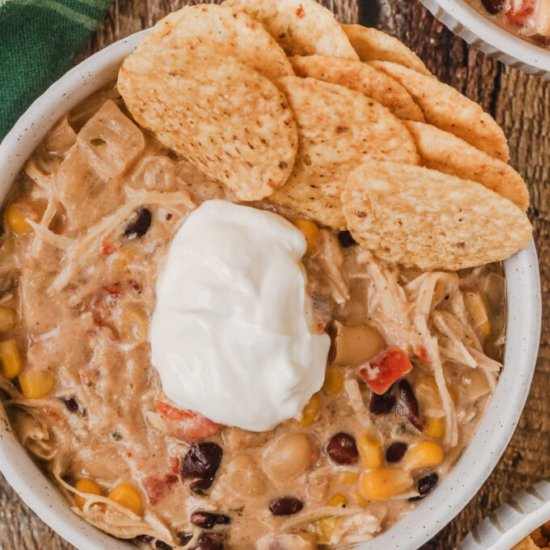 Instant Pot White Chicken Chili - Recipe photo by The Cookin Chicks