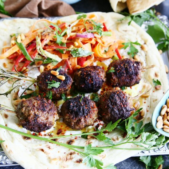 Grilled Kofte with Labneh and Tahin - Recipe photo by Taste of Home