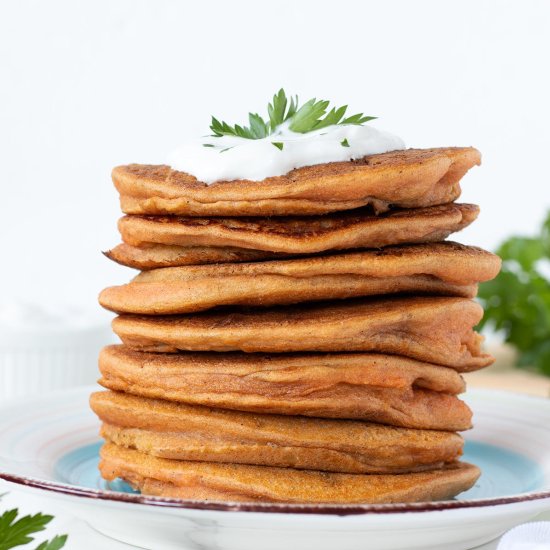 Savory Red Lentil Pancakes - Recipe photo by Marinela