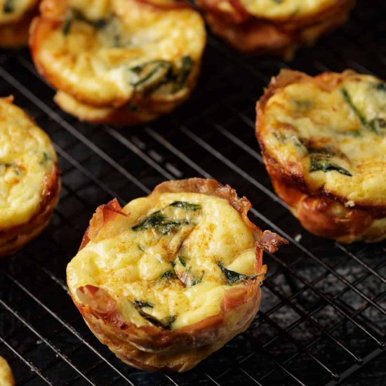 Egg Muffin Wrapped in Prosciutto - Recipe photo by Barbara Curry