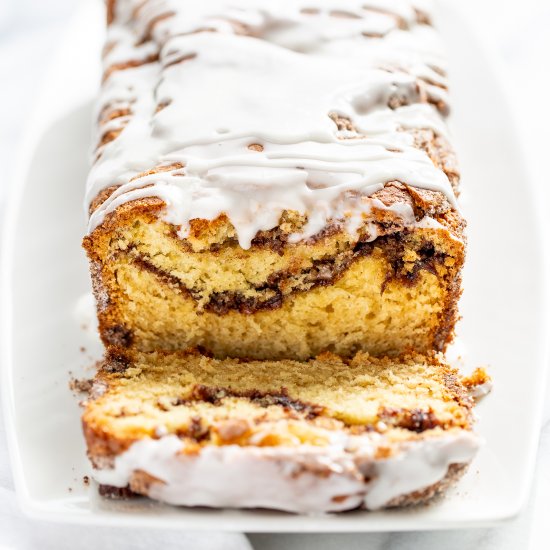 Cinnamon Swirl Quick Bread - Recipe photo by Savingroomfordessert
