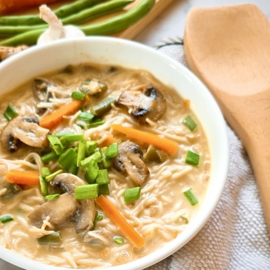 Easy Vegetable Noodle Soup Recipe - Recipe photo by TheButteryFairytale