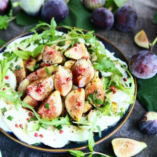Marinated Fig and Mozzarella Salad - Recipe photo by Taste of Home
