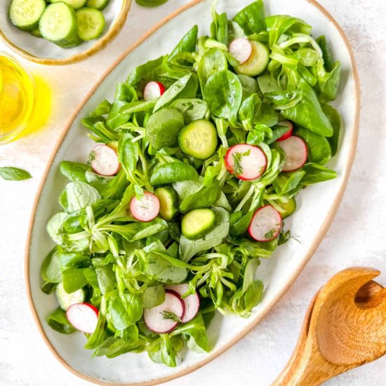 Lamb's Lettuce Salad - Recipe photo by Low Histamine Kitchen