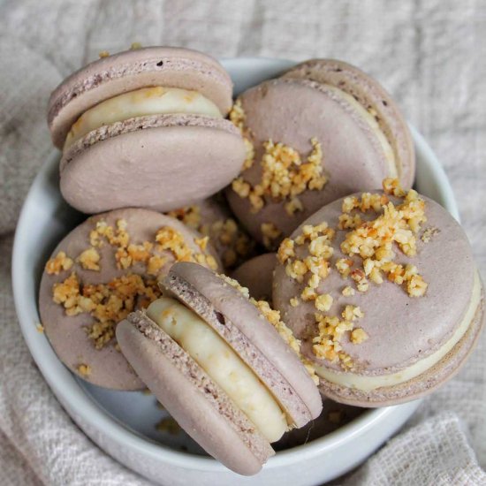 White Chocolate Macadamia Macarons - Recipe photo by homebodyeats