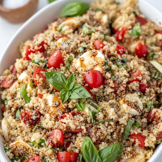 Quinoa Caprese Salad - Recipe photo by dashfordinner
