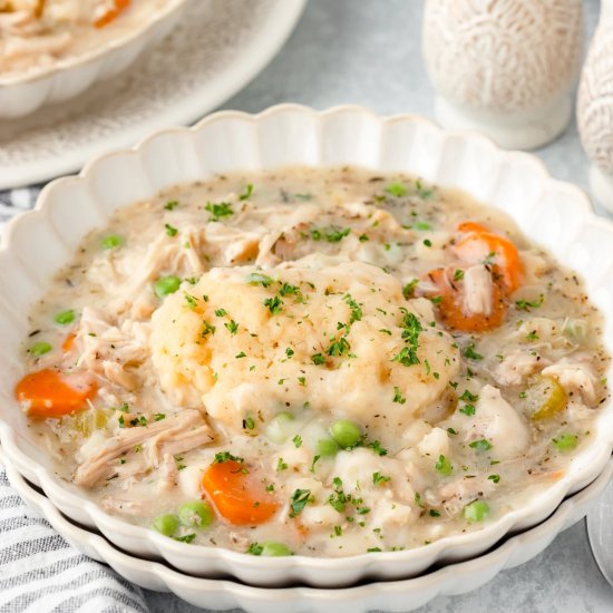 Slow Cooker Chicken and Dumplings - Recipe photo by LittleChefWithin