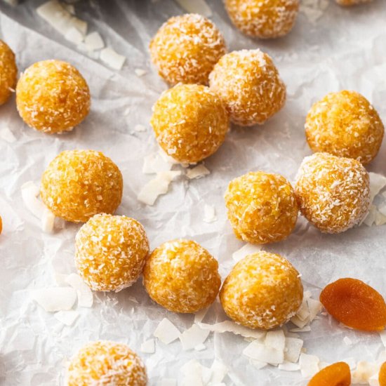 Coconut Apricot Balls - Recipe photo by sugarsaltmagic