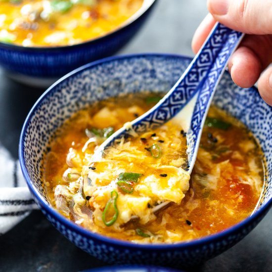 Tomato Egg Drop Soup - Recipe photo by vibrantplate