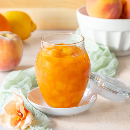 How to Make Peach Sauce - Recipe photo by seasonedkitchen