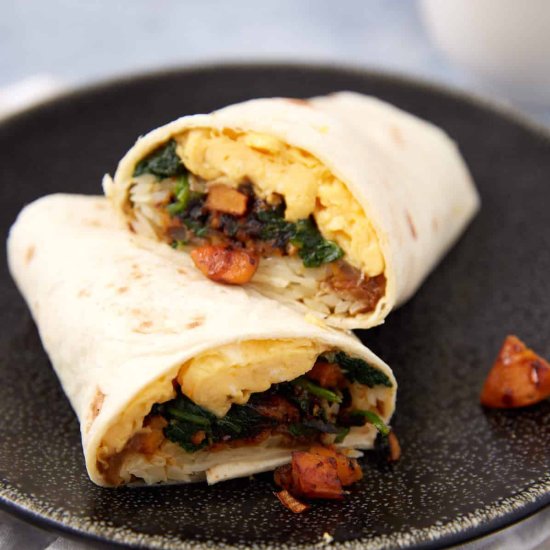 Breakfast Burritos - Recipe photo by Barbara Curry