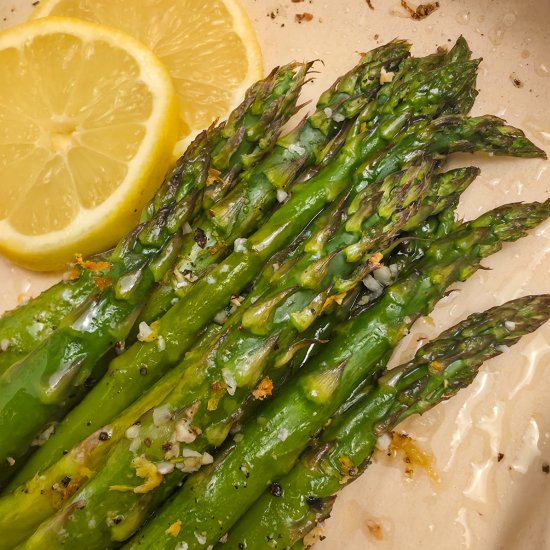 Lemon Garlic Asparagus - Recipe photo by simply scratch made