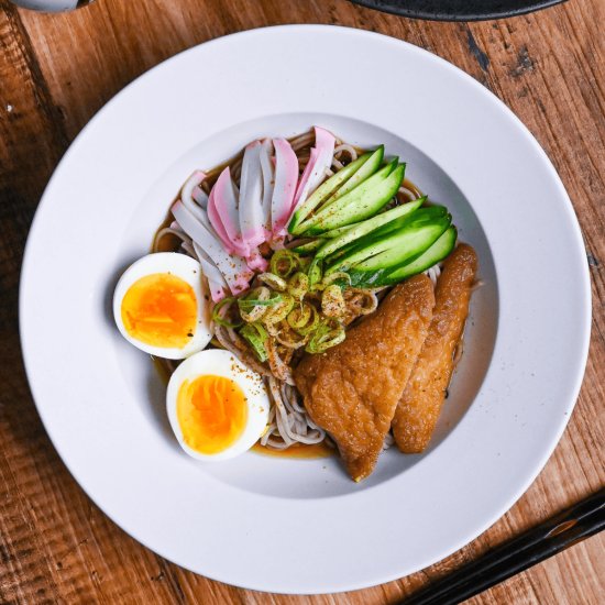 Hiyashi Kitsune Soba - Recipe photo by Sudachi Recipes