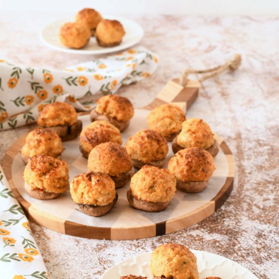 Air Fried Parmesan Stuffed Mushroom - Recipe photo by SizzlingEats