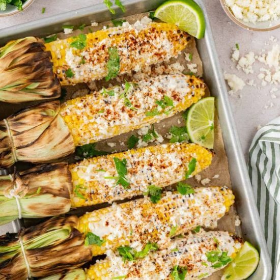Grilled Mexican Street Corn - Recipe photo by Blues Best Life