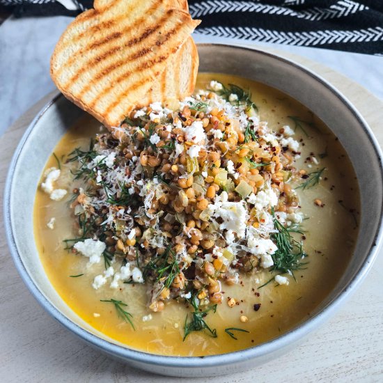 Lemon & Dill Lentils - Recipe photo by the_happy_veg