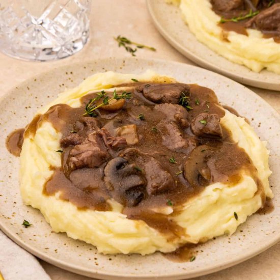 Crockpot Beef Tips and Gravy - Recipe photo by livingchirpy