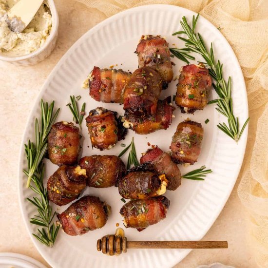 Bacon Wrapped Dates - Recipe photo by livingchirpy