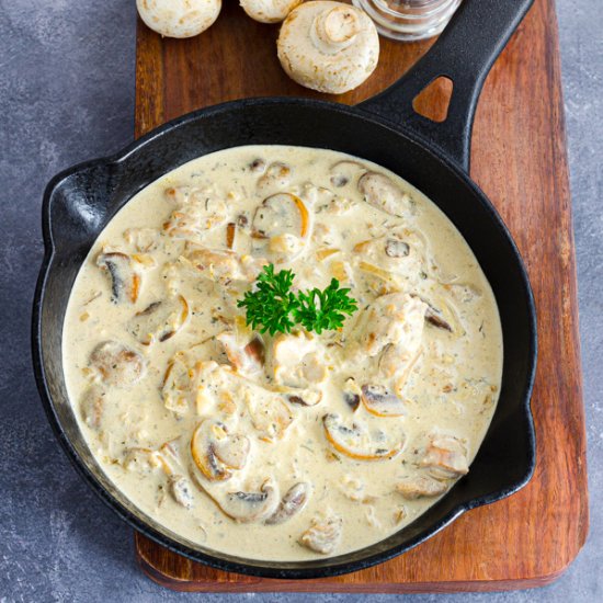 Rich & Creamy Chicken Stroganoff - Recipe photo by Priyanka DK