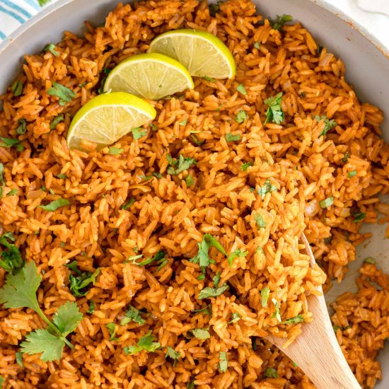 The Best Easy Spanish Rice - Recipe photo by KyleeCooks