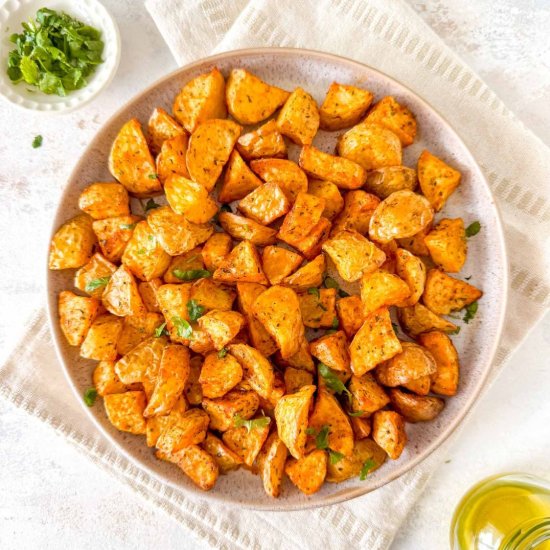 Air Fryer Diced Potatoes - Recipe photo by Low Histamine Kitchen