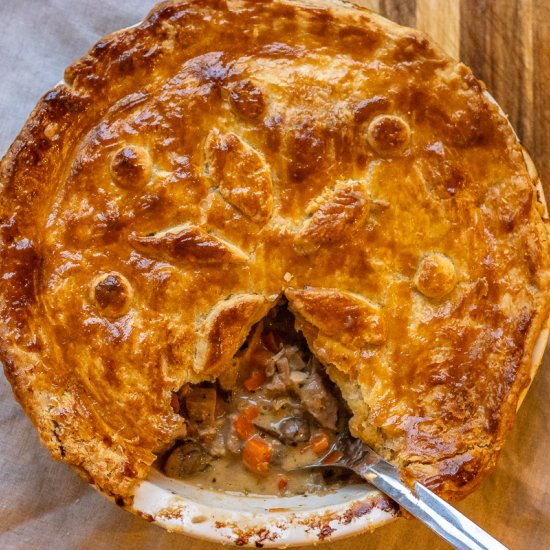 Leftover Turkey Pot Pie - Recipe photo by Cooking Gorgeous