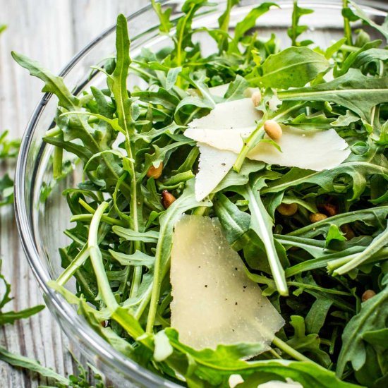 Arugula Salad with Parmigiano - Recipe photo by ColeyCooks