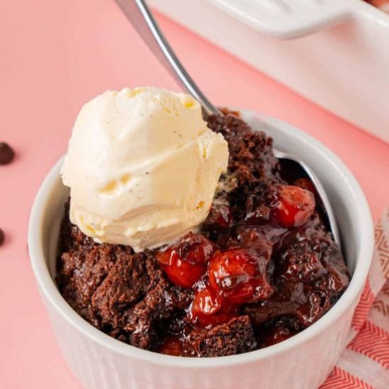 Chocolate Cherry Dump Cake - Recipe photo by Blues Best Life