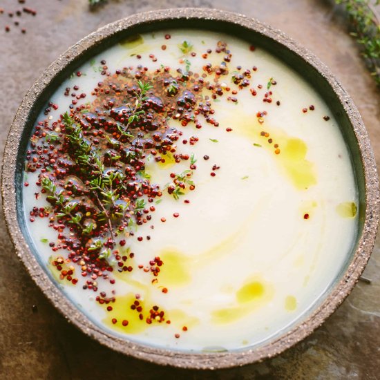 Parsnip Cauliflower Soup - Recipe photo by ColeyCooks