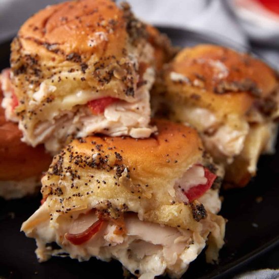 Kentucky Hot Brown Sliders - Recipe photo by Barbara Curry