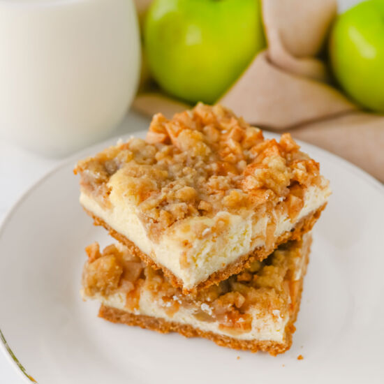 Apple Cheesecake Bars - Recipe photo by The Cookin Chicks
