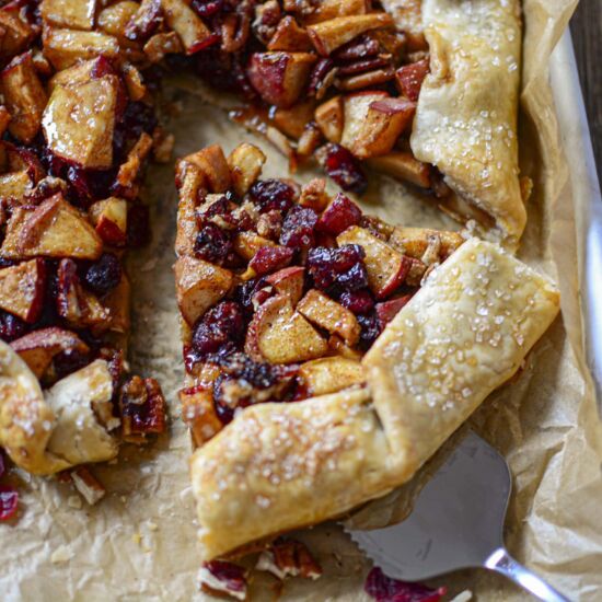 Apple Cranberry Galette - Recipe photo by ThriftyJinxy