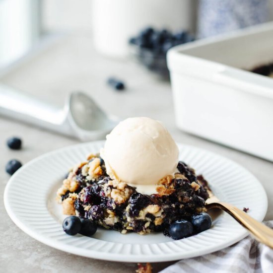 Blueberry Dump Cake - Recipe photo by The Cookin Chicks