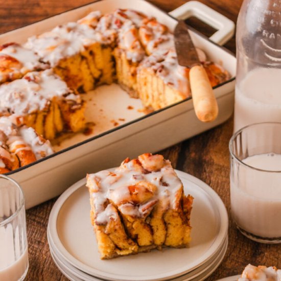 Cinnamon Roll French Toast Bake - Recipe photo by The Cookin Chicks