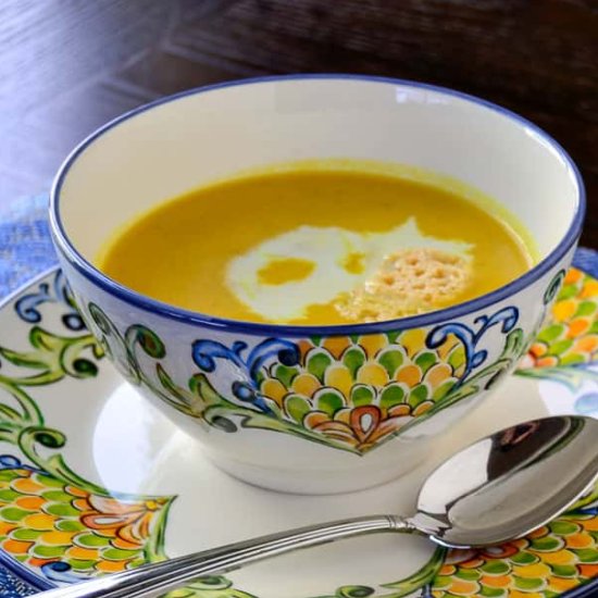 Butternut Squash Apple Soup - Recipe photo by RNsKitchen