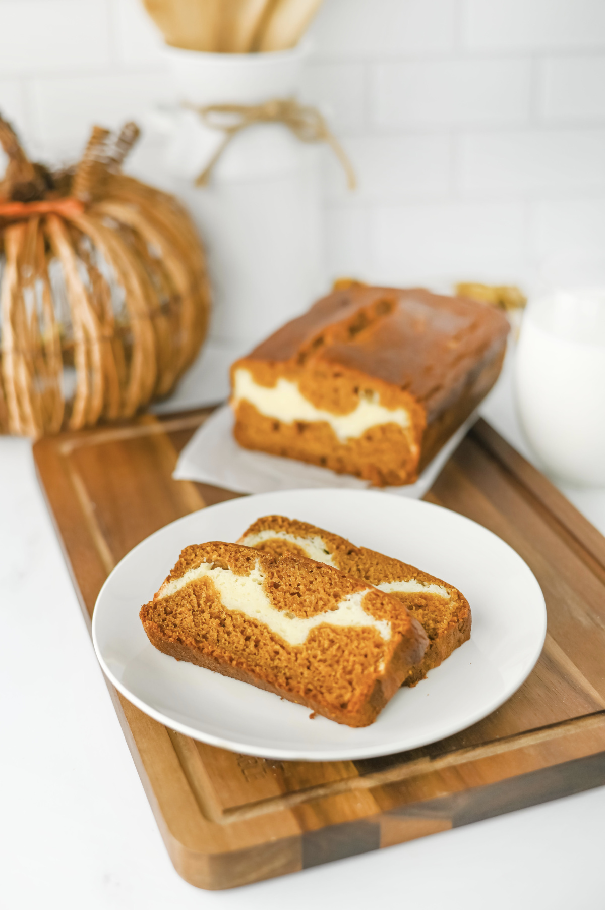 Pumpkin Cream Cheese Bread - Recipe photo by The Cookin Chicks