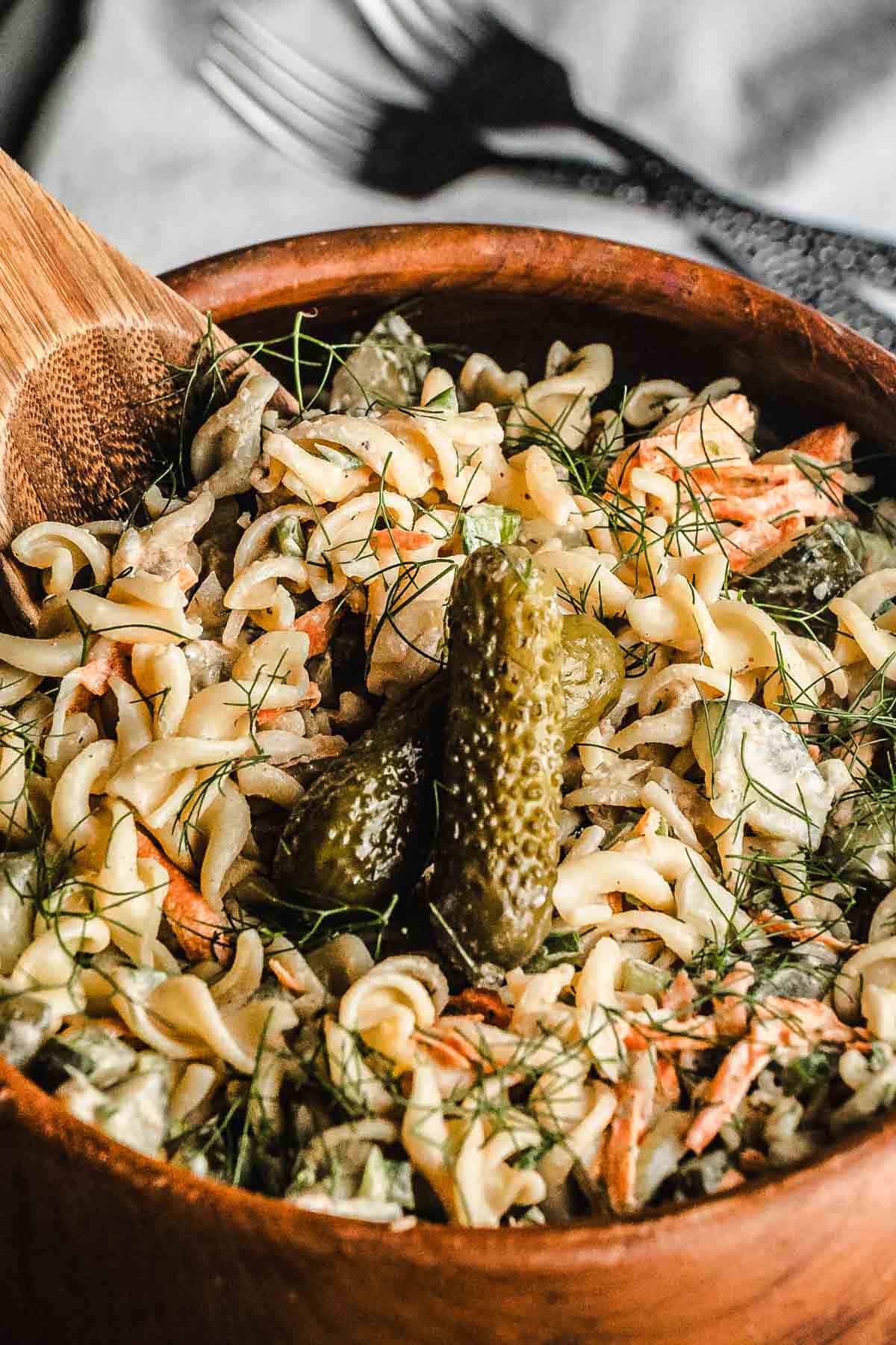 Pickle Pasta Salad - Recipe photo by ImmigrantsTable