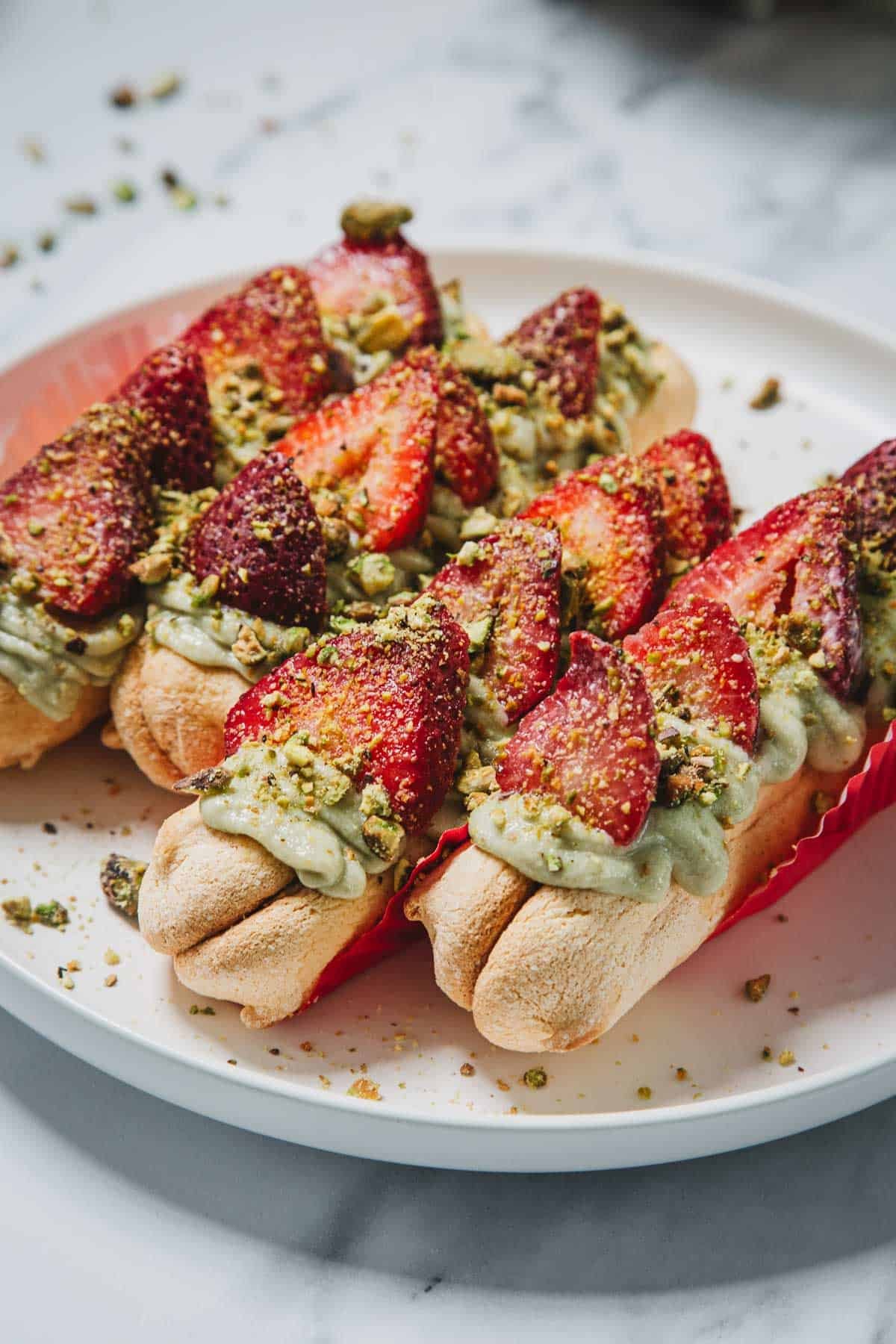 Strawberry Pistachio Ladyfingers - Recipe photo by ImmigrantsTable