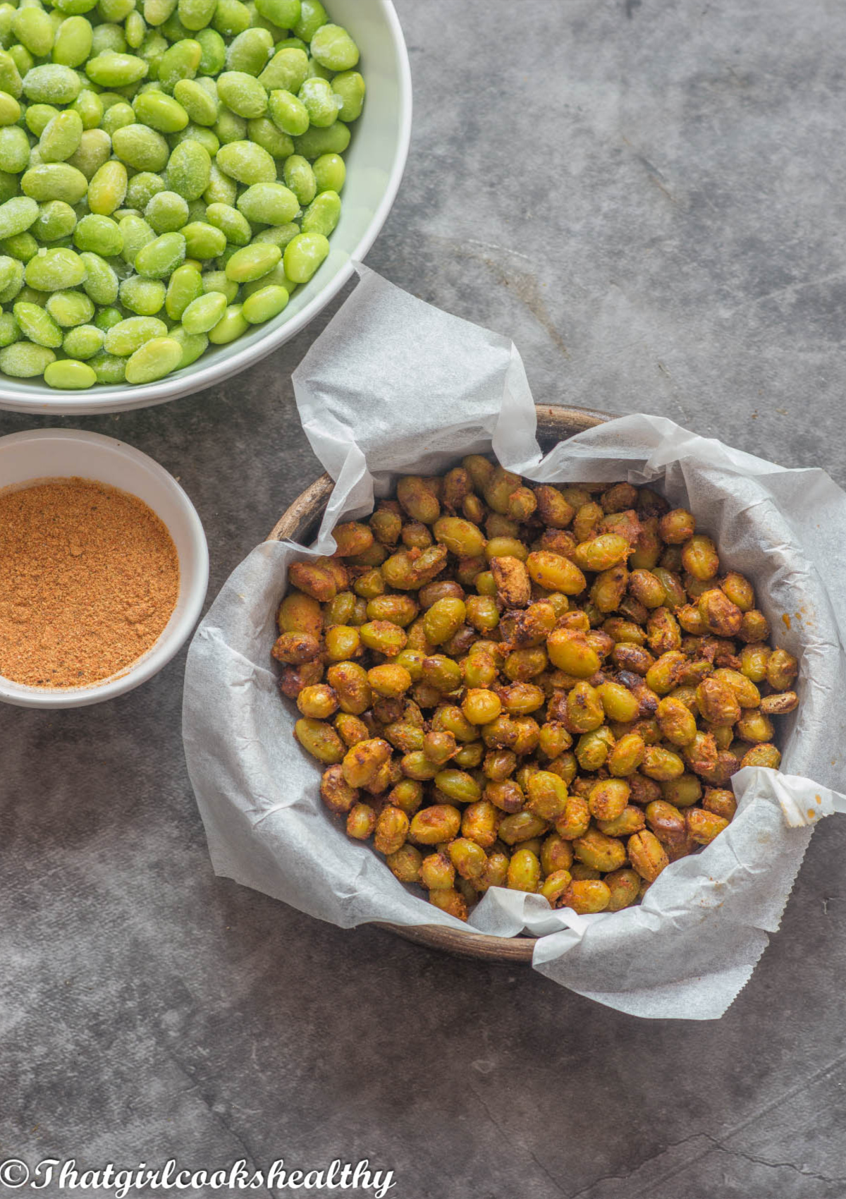 Air Fried Edamame Beans - Recipe photo by thatgirlcookshealthy
