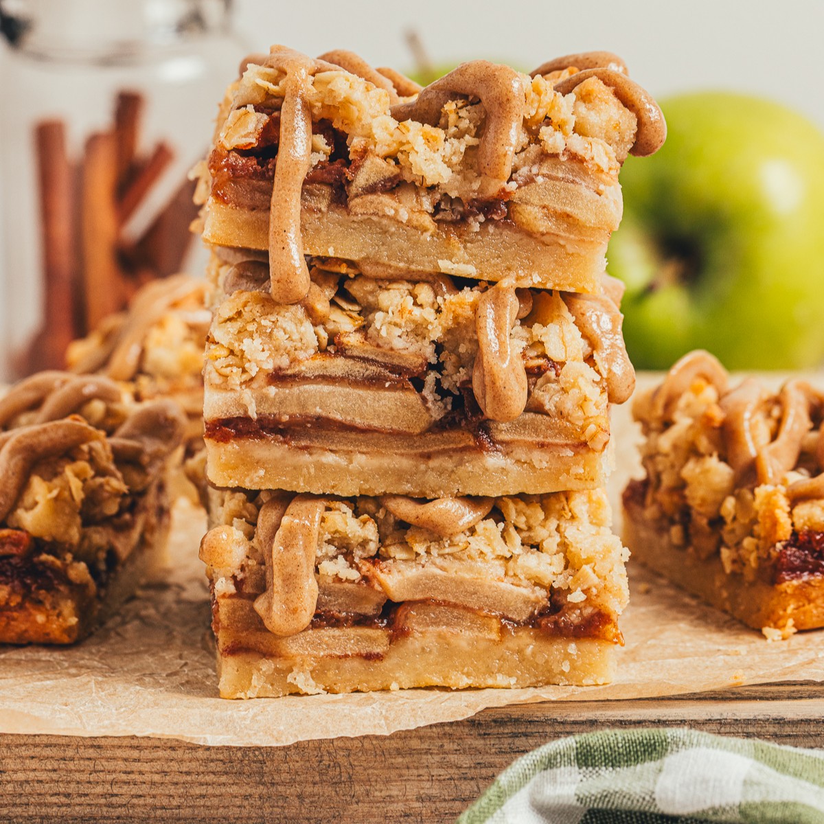 Apple Crumble Bars with Date Caramel - Recipe photo by sweetmiscellany