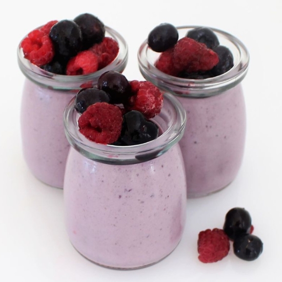 Blueberry Panna Cotta Dessert - Recipe photo by Cupcake Savvys Kitchen