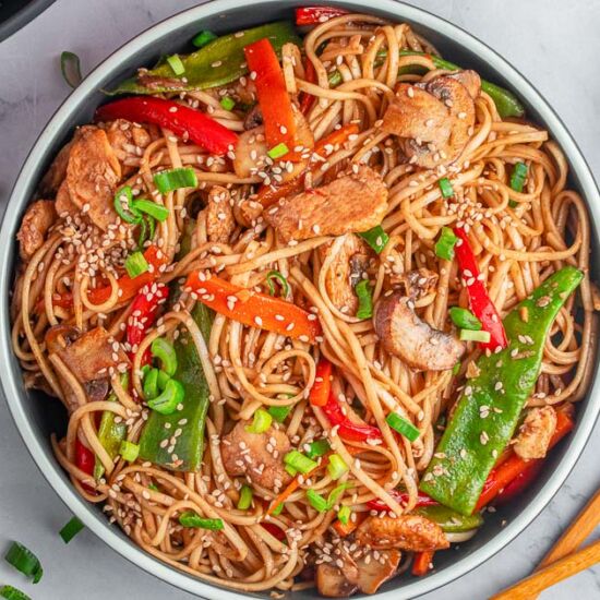 Easy Chicken Lo Mein - Recipe photo by ToSimplyInspire