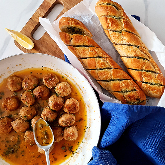 Chicken Piccata Meatballs - Recipe photo by 2pots2cook